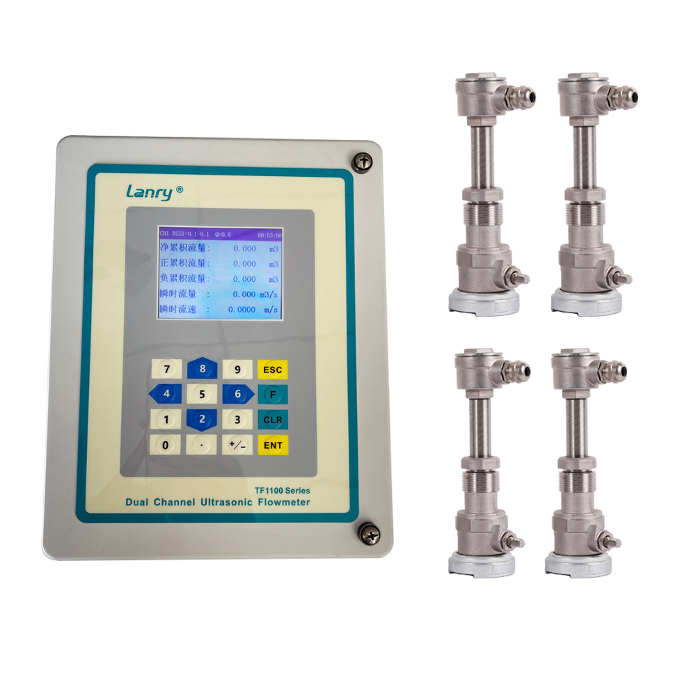 TF1100-DI Insertion Dual Channels Ultrasonic Flow Meter